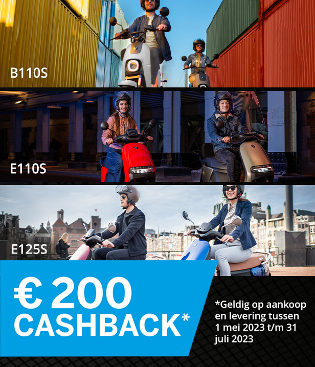 €200 Cashback bij Central Scooters